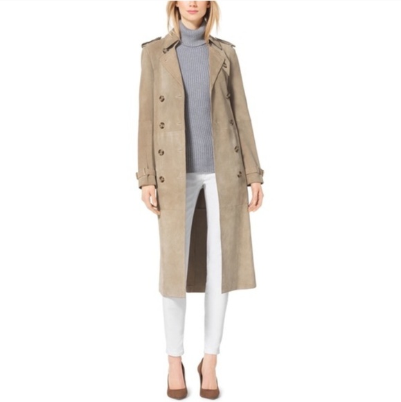 Michael Kors Suede Trench Coat 